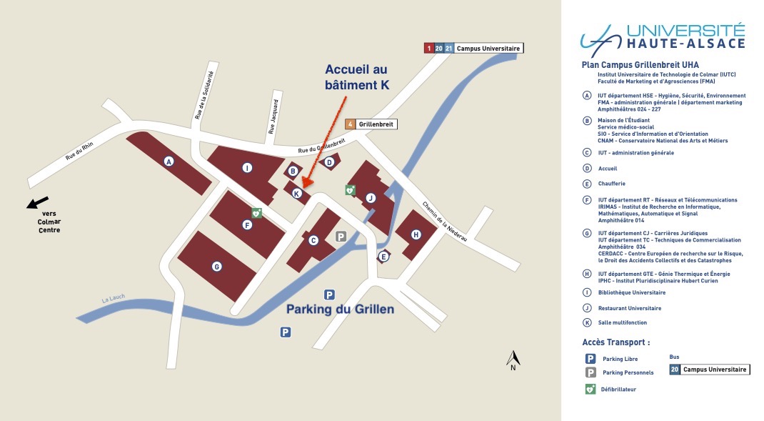 Plan du campus